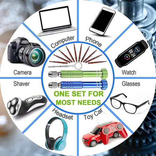 Destornillador De Gafas, Kit De Reparación De Lentes Con 10