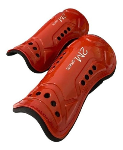 Canilleras Protección Futbol Hockey Con Velcro Junior Olivos