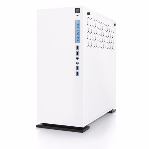 Gabinete Gamer In Win 303 White Led Vidrio Templado Logg Color Blanco