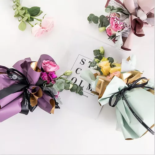 Papel Coreano para Bouquet ELEGANCE / Paq. 20 Pliegos – BOUQUET DE PAPEL®