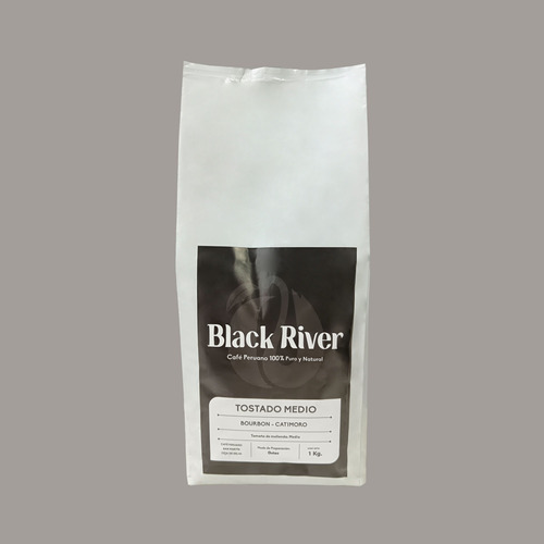 Café Black River 1000gr Tostado Medio Molido Puro Orgánico B