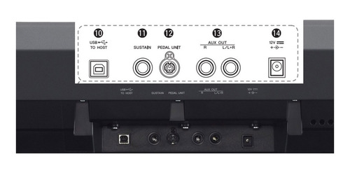 Piano Digital Yamaha P-121 N. Intermedio 73 Teclas Graduadas