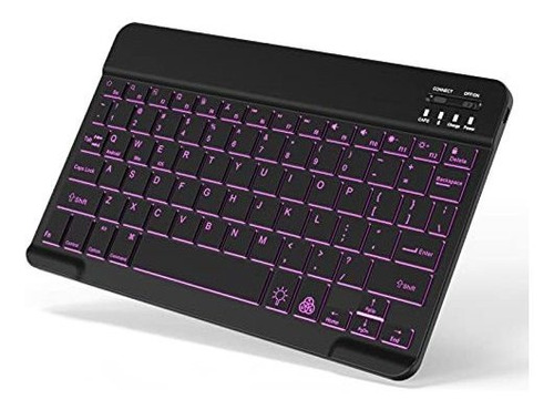 Teclado Bluetooth Retroiluminado Pequeño Portatil Portatil