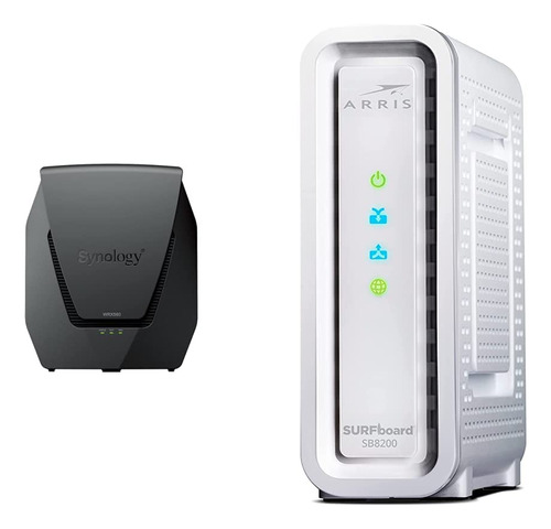 Pack Router Wi-fi 6 Synology Wrx560 + Módem Arris Sb8200