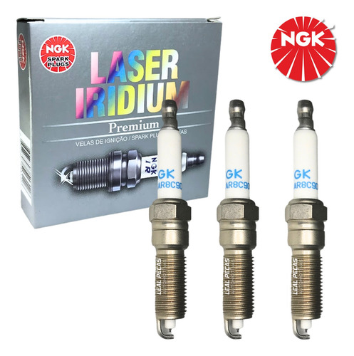 Jogo De Velas Original Ngk Iridium Ilznar8c9d