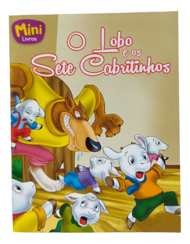 Coleção Mini Clássicos - Kit 3 - Lebre E A Tartaruga, O Lobo E Os Sete Cabritinhos, O Mágico De Oz, O Gato E O Rato E A Bela Adormecida
