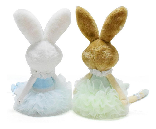 Easter Bunny Doll Ornament Artesanía Decoración De Verde