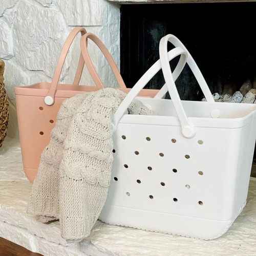 Maxi Bolso De Playa Tipo Crocs