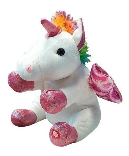 Lullabrites Peluche Unicornio Luz Y Sonido Mueve Las Alas