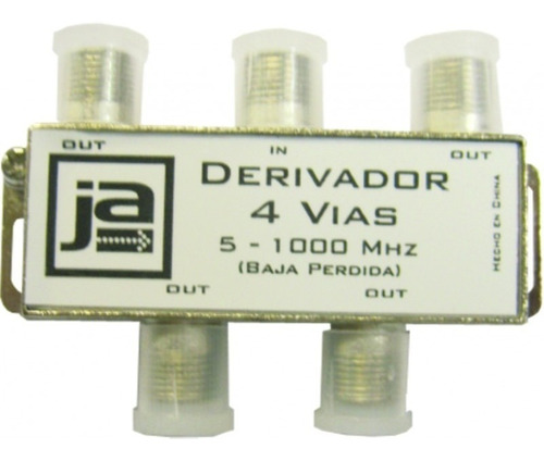 Derivador Señal Antena O Tv 4 Vias 1entrad-4salidas 1000mhz 