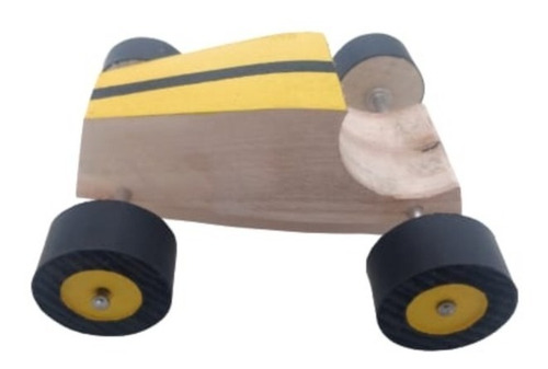 Imagen 2 de 4 de Auto Autito De Madera Realizado A Mano Auto Vintage I I