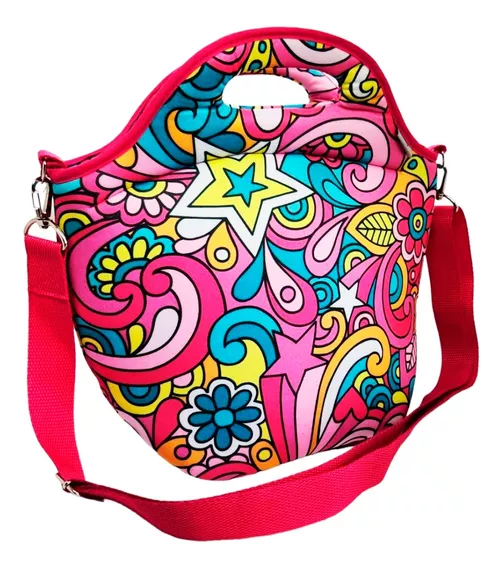 Luncheras Termicas Vianda Infantil Bolso Lonchera Escolar Color Peace&love