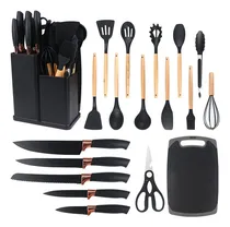 Comprar 19 Peças Kit Utensilios Cozinha Tábua Em Silicone Espátula