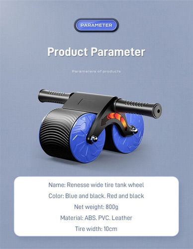 . Rebote Automáticamente El Health Belly Wheel
