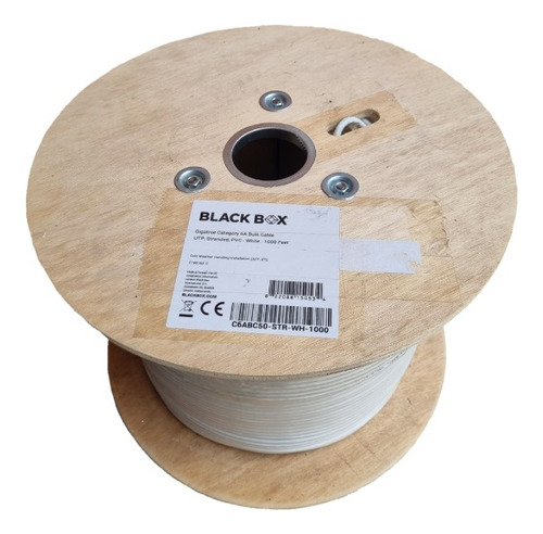 100 Metros De Cable Utp Multifilar Cat6a 100%cobre Color Bco