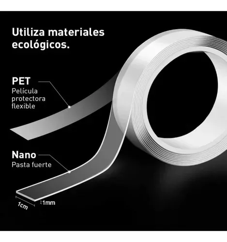 1mm Cinta Doble Cara Nano Tape Transparente Cintas Adhesivas