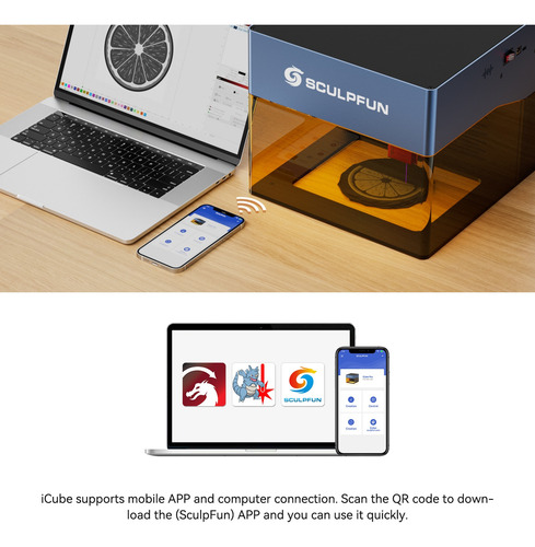 Sculpfun Icube Pro Max 10w Laser Engraver Logo Maker Machine