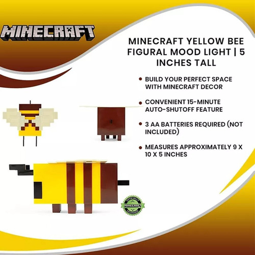 Lampara De Abeja De Minecraft Para Regaloy