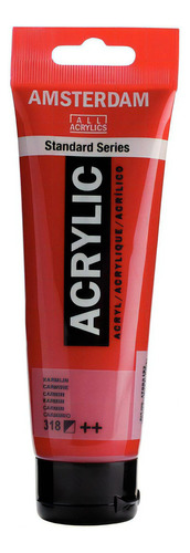 Acrílico Amsterdam Standard Series 120 ml, cores, cor 318, Carmin