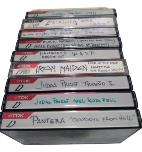 Casetes Música Lote 2 Rock Heavy Metal X 10 U Muy Bueno! (Usado)