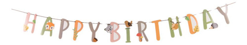 Banner Cumpleaños Alphabet Garland Para Niños
