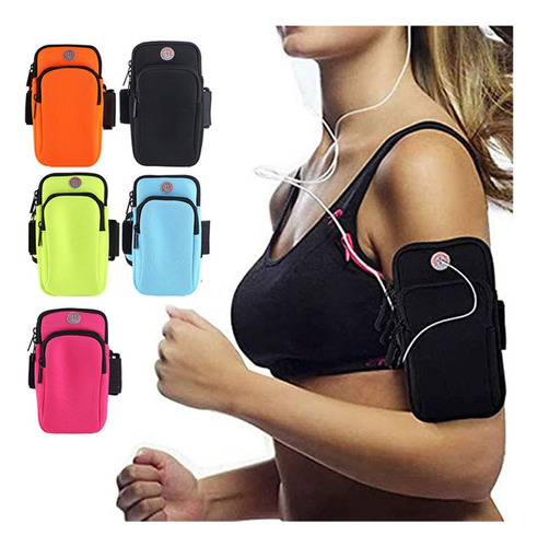 Brazalete Deportivo Para Celular Bolsa Brazo Para Correr 5pc