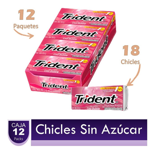 Chicles Trident Display X12uds.