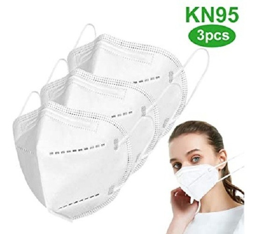 Imagem 9 de 10 de Kit 3 Máscaras Kn95 Proteção Cirúrgica 5 Camadas Gb2626-2006
