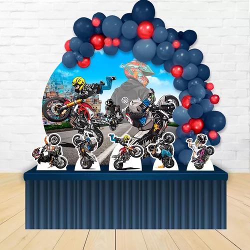 Painel Redondo Infantil Motos Grau Moto Empinando 1,50x1,50 em Promoção na  Americanas