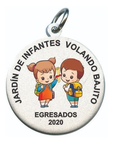 Medallas Egresados Jardín Nivel Inicial Pack 30 Unidades