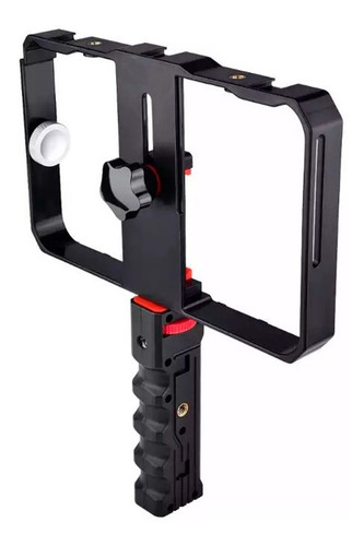 Imagen 2 de 10 de Soporte Jaula Estabilizadora Para Smartphone Con Mango