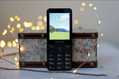 Celular Basico Philips 4g Ideal P Trabajo O Personas Mayores Azul Marino