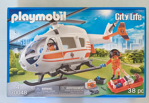 Playmobil  70048 Helicootero Ambulancia Rescate