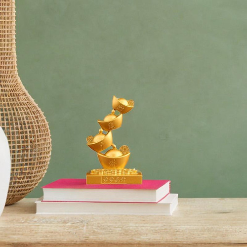 We Estatua De Lingote De Oro, Adorno De Aleación, Figura De