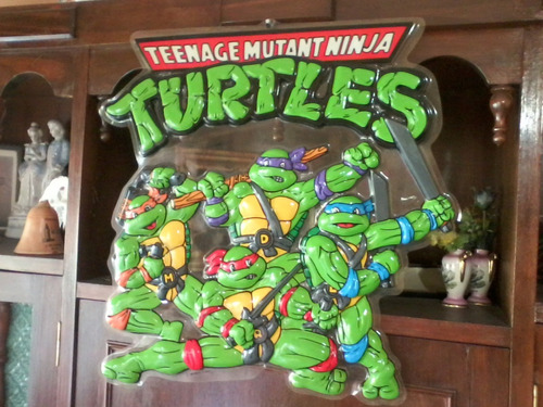 Tortugas Ninja Cartel Plastico Huecograbado Mirage Studios