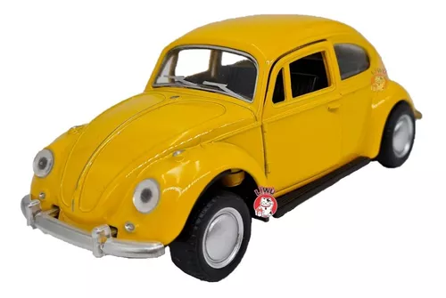  Volkswagen Clásico Vocho Color Amarillo D Fricción Colección