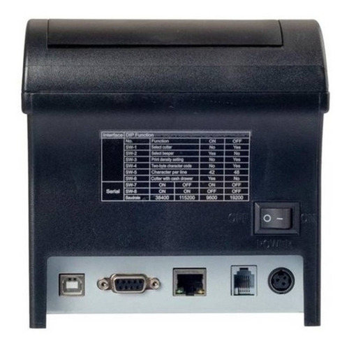 Impressora Cupom Não Fiscal Elgin I8 Usb Ethernet Guilhotina Cor Preto Voltagem Bivolt