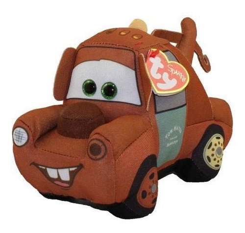 Gorro de peluche Disney Original Ty Beanie Babies Mater Cars