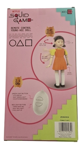 Squid Game Young-hee Doll Muñeca Juego Del Calamar Control R