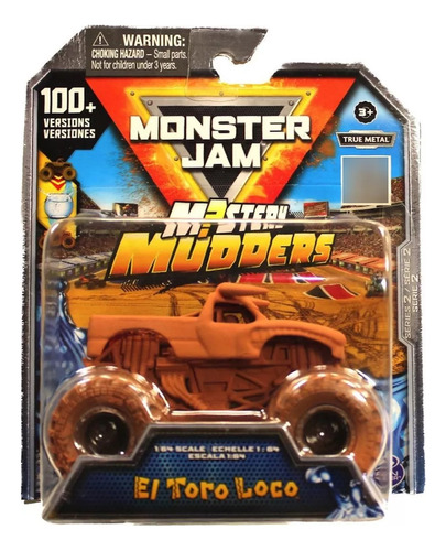 Monster Jam Vehiculo 1.64 Metal Mistery Mudders 58771  Srj