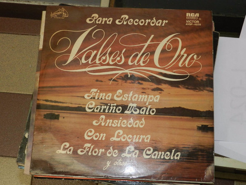 Vinilo 2336 - Para Recordar Valses De Oro -rca.victor 