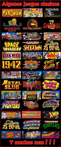 Imagen 8 de 10 de Multijuegoarcade Slim Lcd 5300 Juegos Mame 2 Jugadores