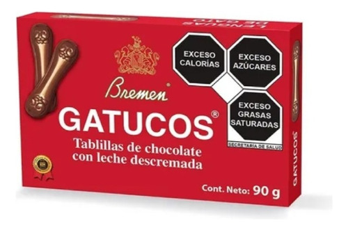 Chocolate Gatucos Tablillas Leguas De Gato Bremen 90 Gr