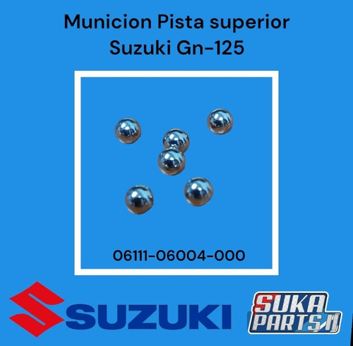 Municion Pista Superior  Suzuki Gn-125