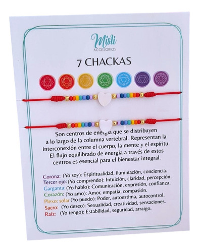 Set Pulseras De Protección 7 Chakras Para Compartir 