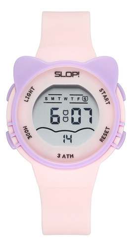 Reloj Infantil Slop Niña Y Niño Moda Digitales Color de la correa Rosa