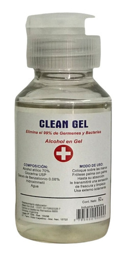 Alcohol En Gel Antibacterial 60ml 