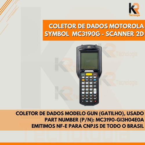 Coletor De Dados Motorola Mc3190 Win. Ce 6.0 Mc3190g 2d Nf-e