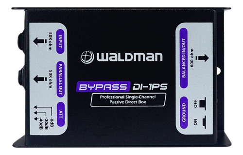 Kit 5 Directbox Waldman Passivo Di-1ps Guitarra Violão Baixo