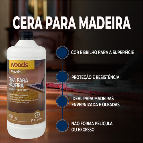 Woods Acabamento Para Madeira - 1 Litro - Bellinzoni